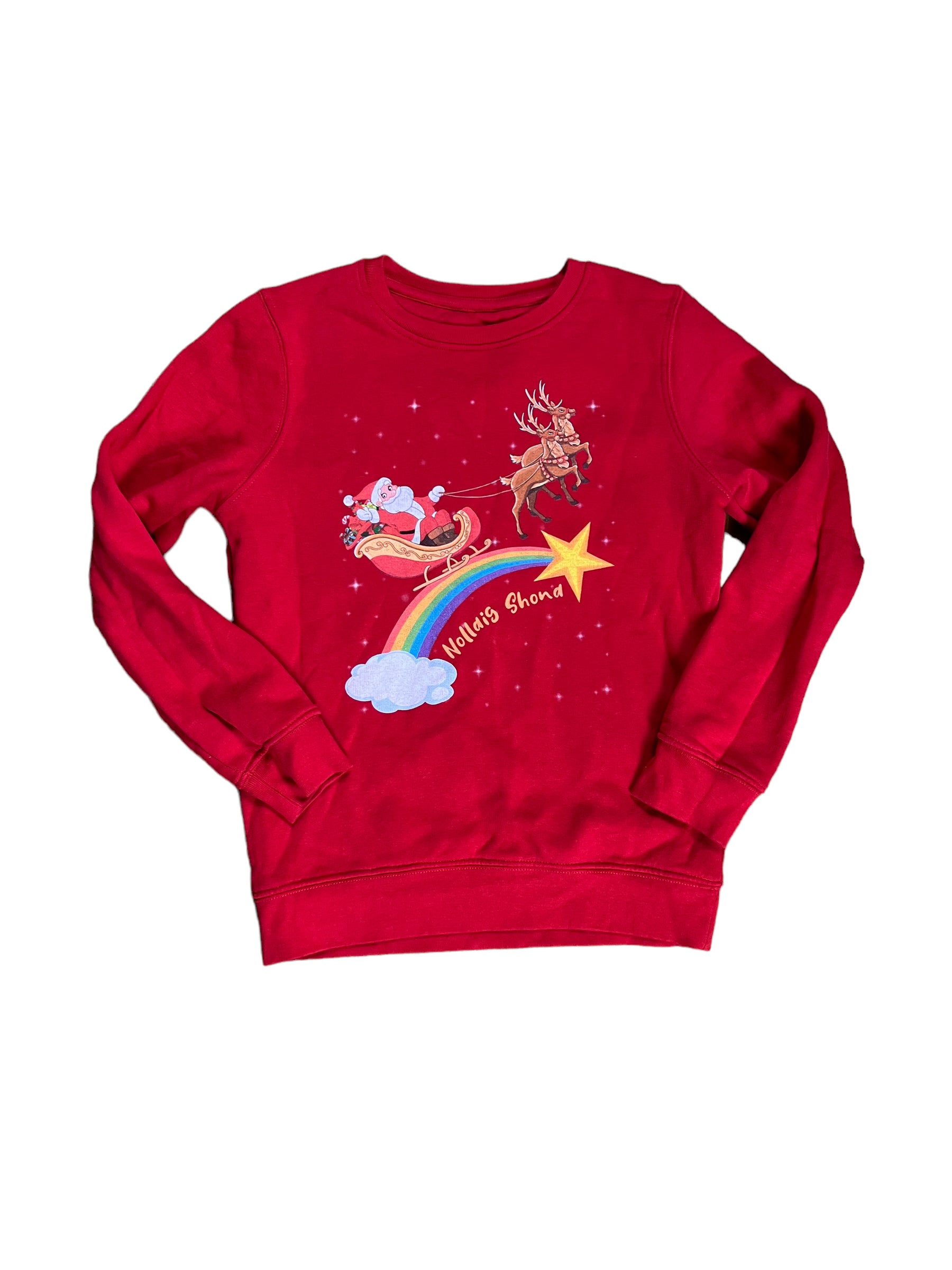 Rainbow Kids Christmas Jumper