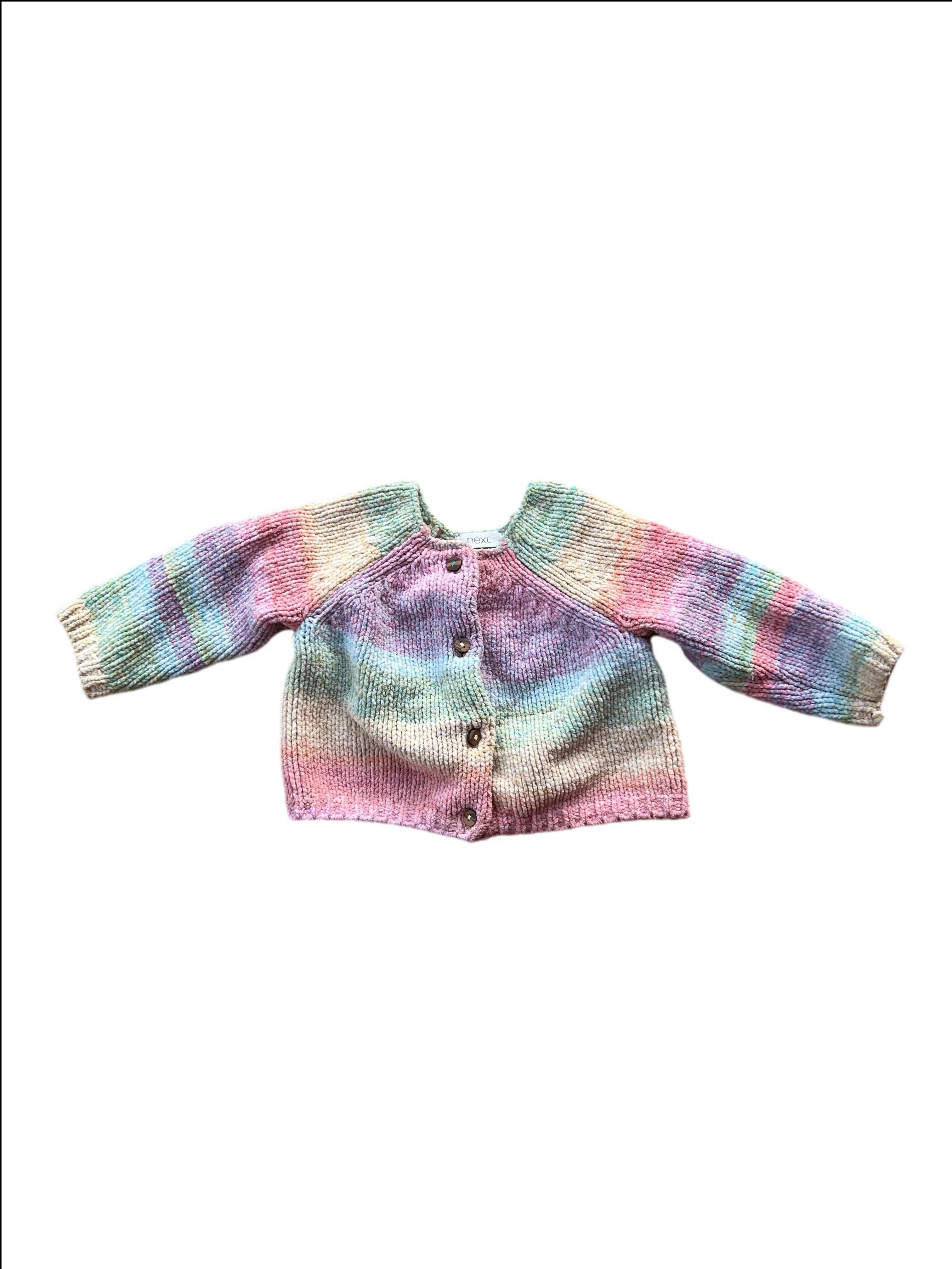 Knit Rainbow Cardigan