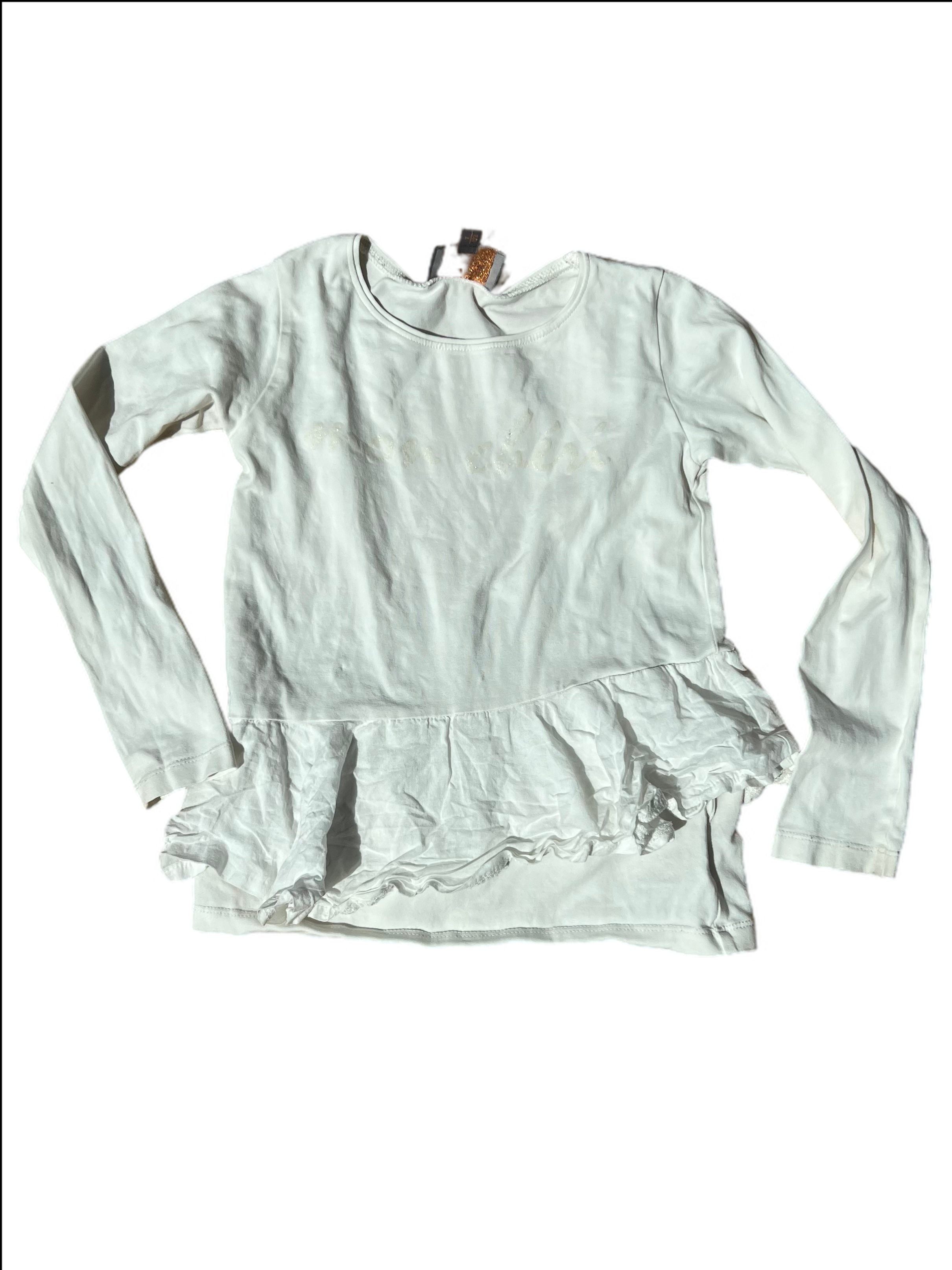 Long Sleeve Mon Cherie Top with Frill