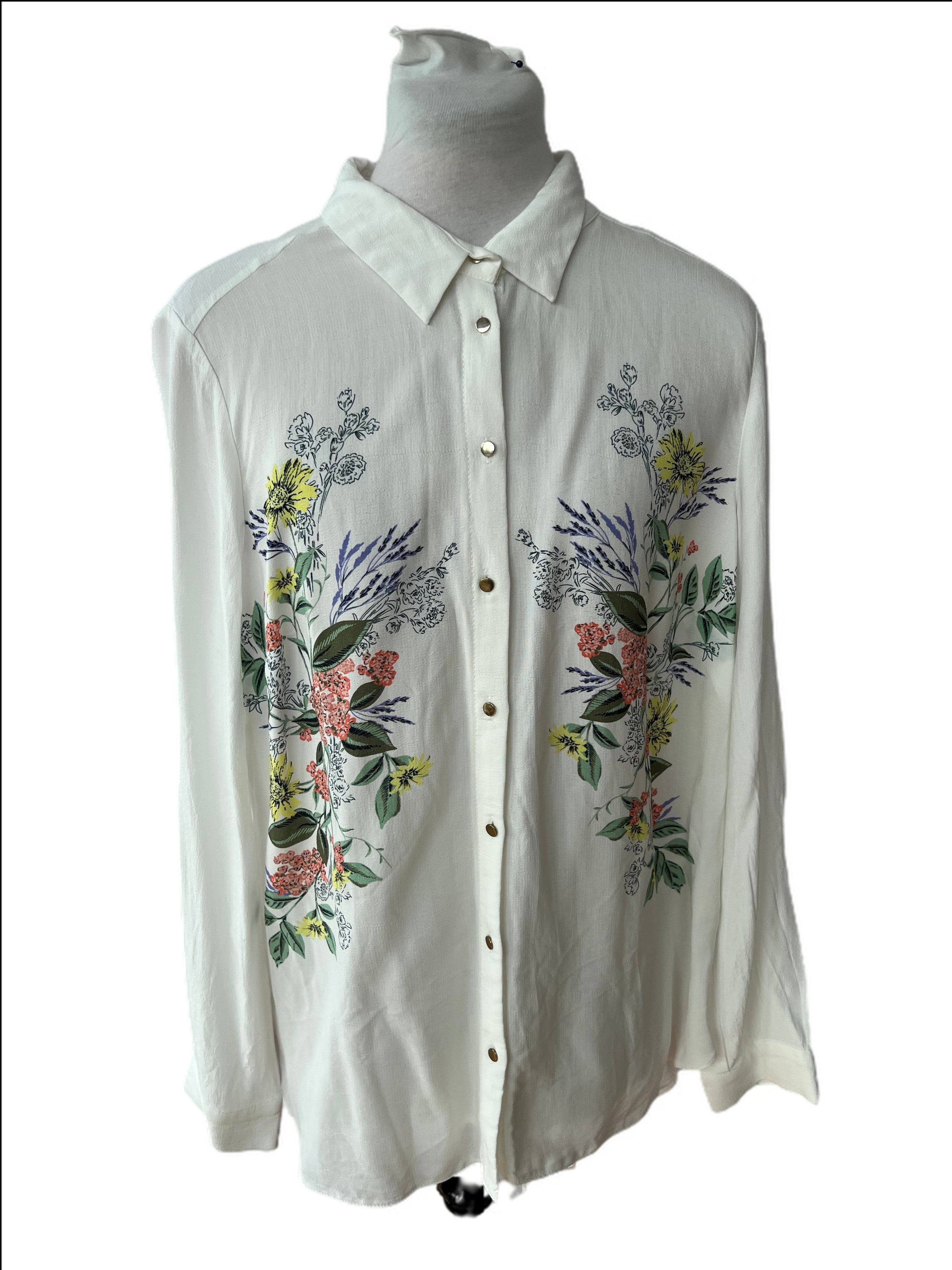 Floral motif blouse