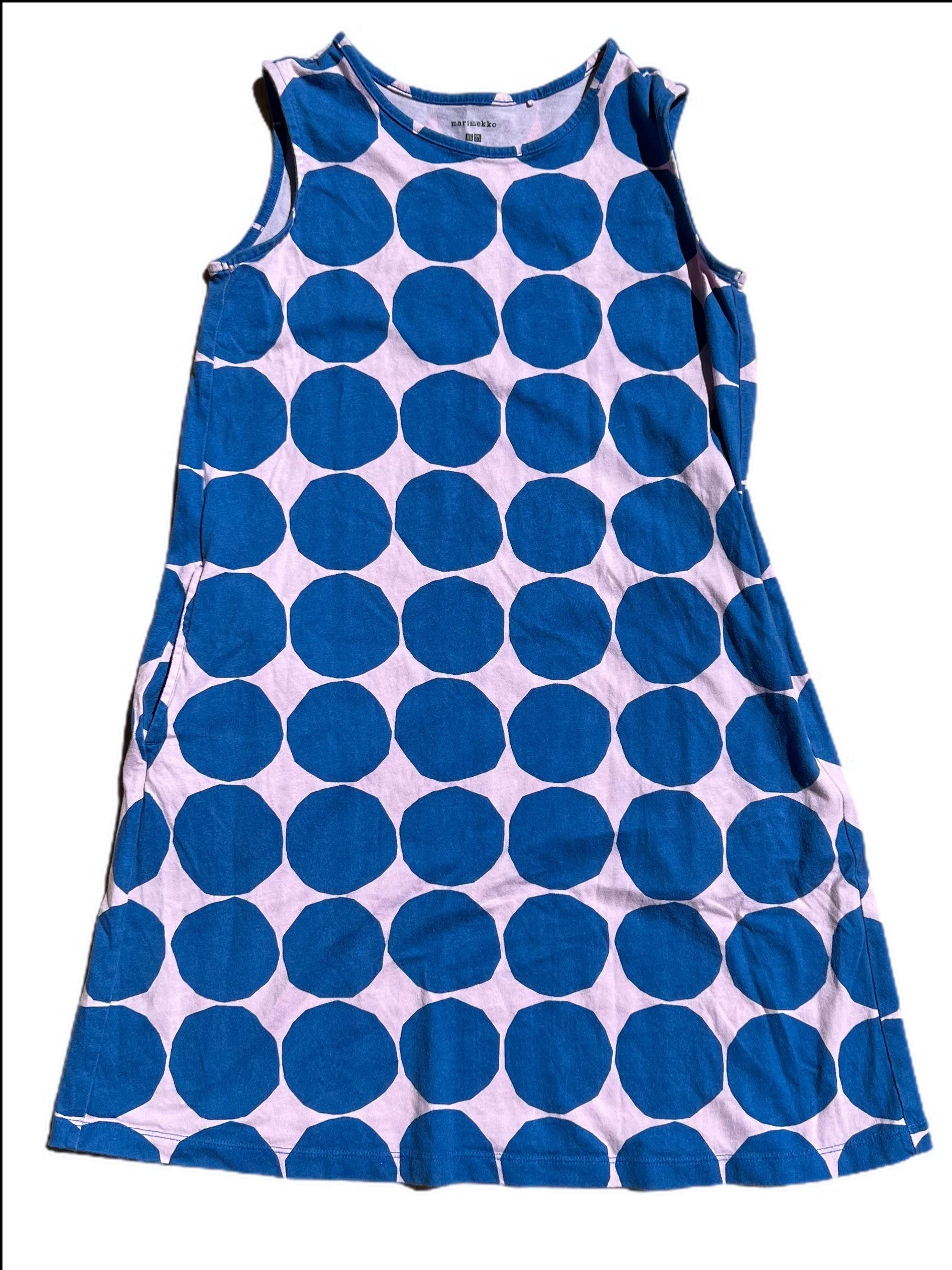 Marimekko for Uniqlo Sleeveless A-line polka Dot Dress