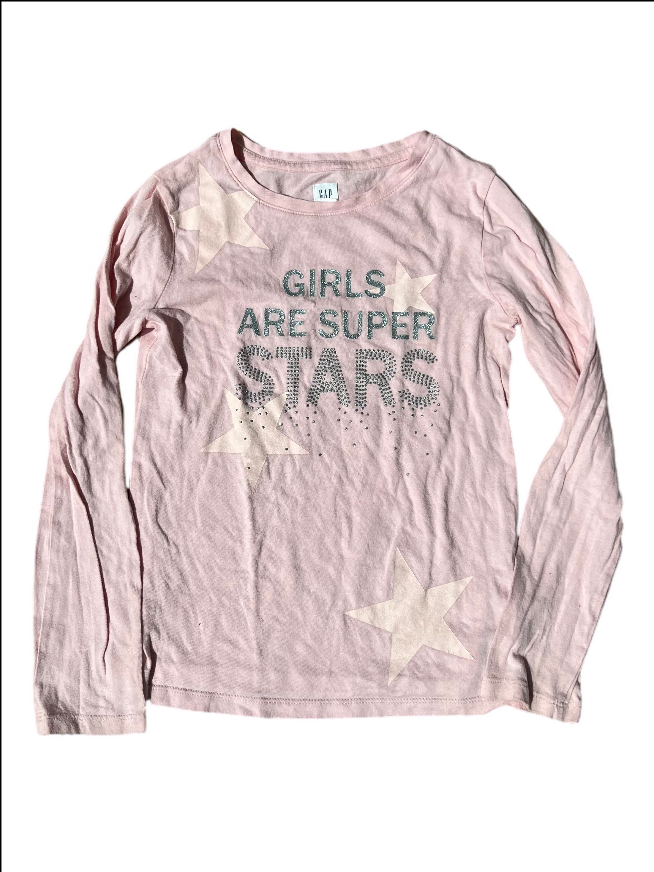 Long Sleeve, Girls are Super Stars Top