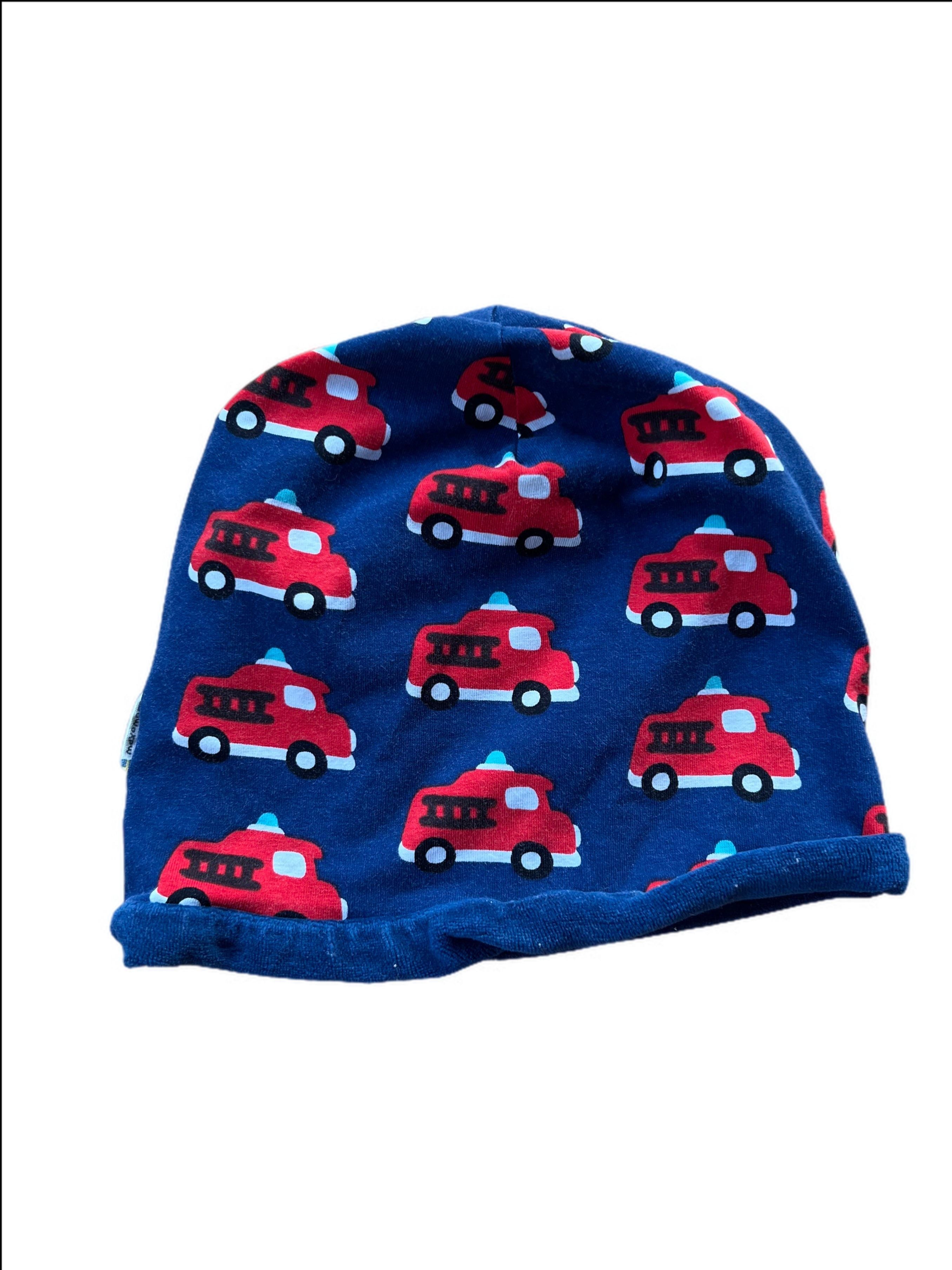 Velour Lined Fire Truck Hat