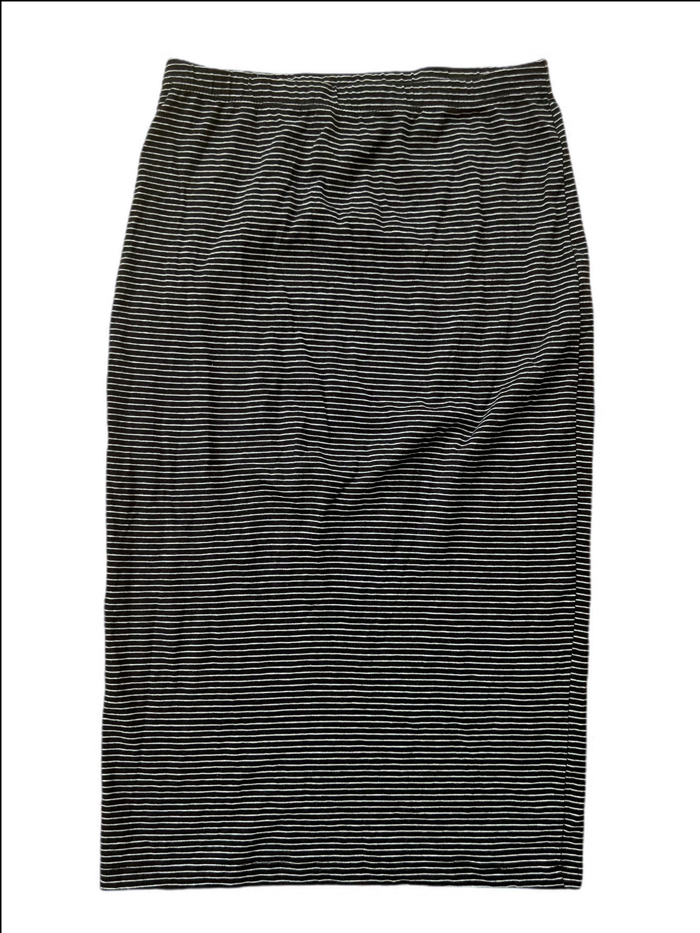 Striped Jersey Tube Skirt